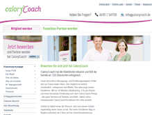 Tablet Screenshot of konzept.calorycoach.de