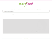 Tablet Screenshot of calorycoach.com